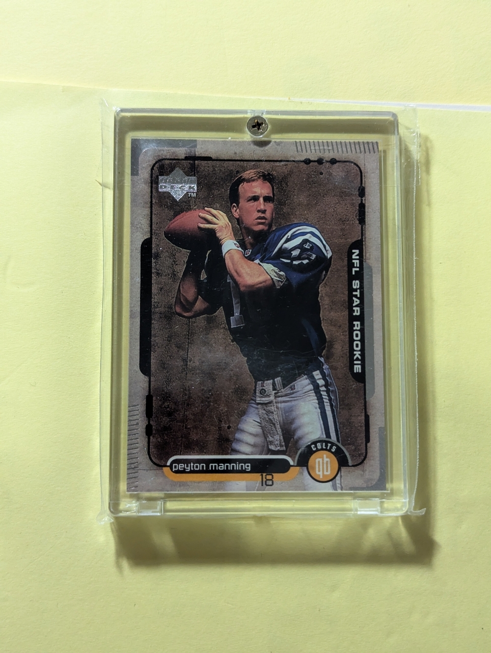 PEYTON MANNING ROOKIE CARD 1998 Upper Deck NFL STAR RC $$ Football Colts Broncos